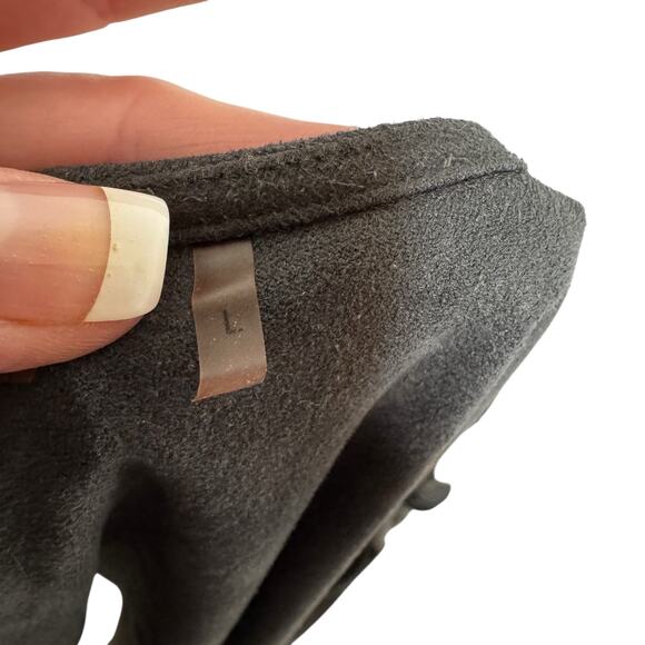 Soft Surroundings Faux Suede Waterfall Jacket Sz Large - Graphite Color - Picture 7 of 7